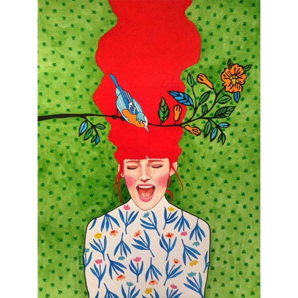 Vivid Girl Colorful Print - 5