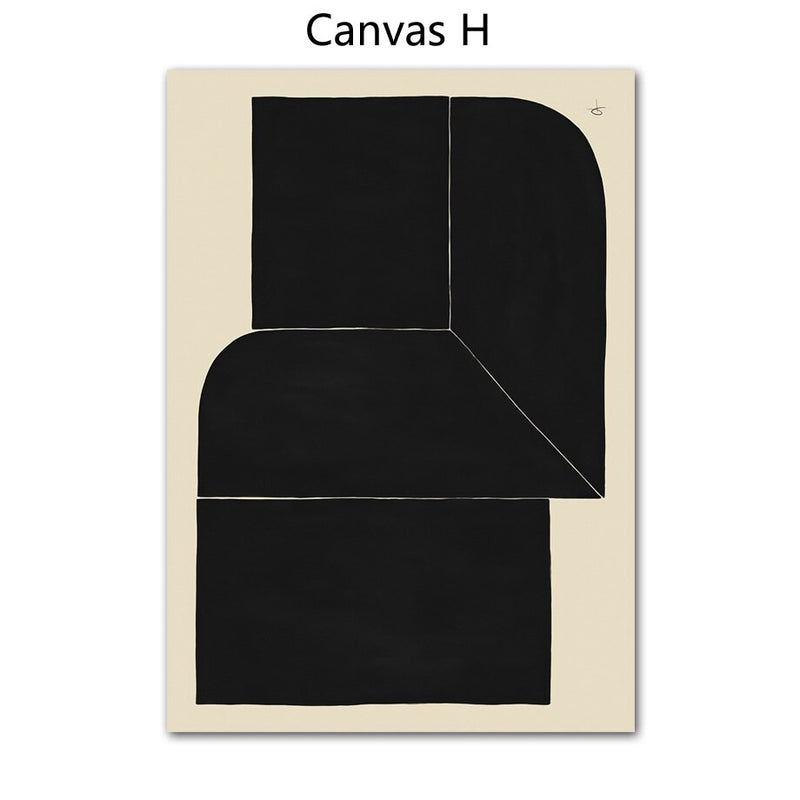 Human Shapes Geometric Vintage Canvas Art (+ more styles)