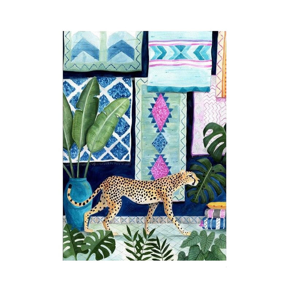 Morocco Inspired Cheetah Canvas Print