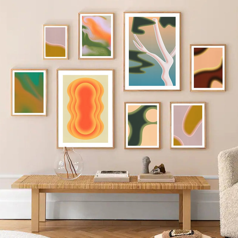 Aesthetic Blurred Colorful Canvas Prints (+ more styles)