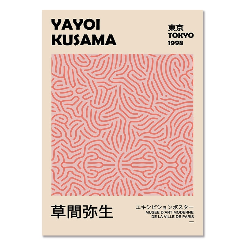 Yayoi Kusama Exhibition Canvas Posters (+ more styles)