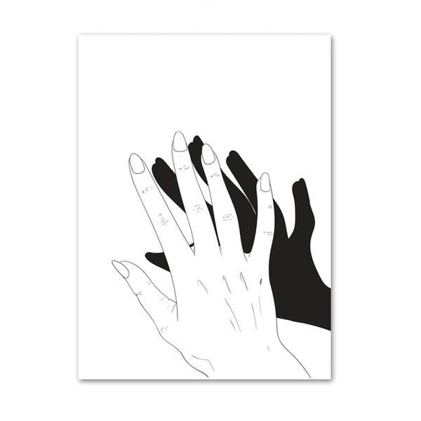 Black And White Hand Drawing Print