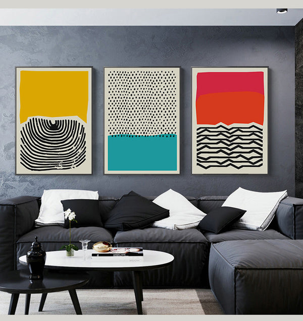 Multicolored Geometric Design Canvas Prints (+ more styles)