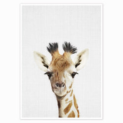 Cute Animal Nursery Print - Giraffe