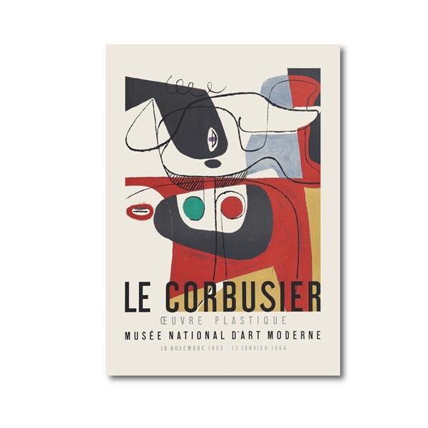 Le Corbusier Exhibition Canvas Prints (+ more styles)