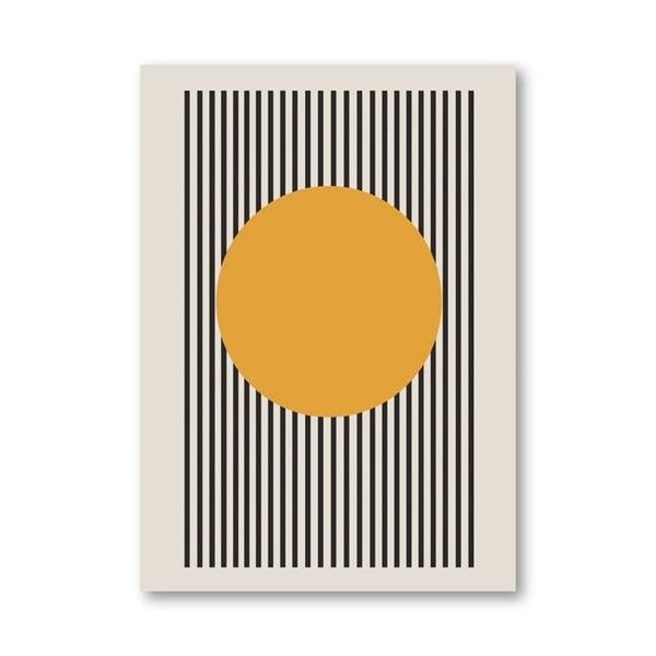 Bauhaus Style Geometric Canvas Print