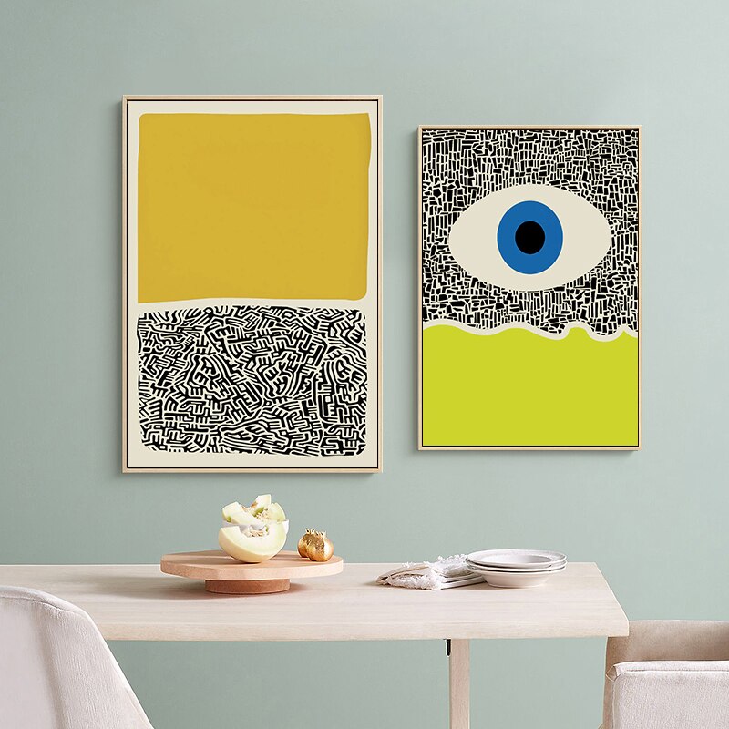 Colorful Hypnotic Eye Canvas