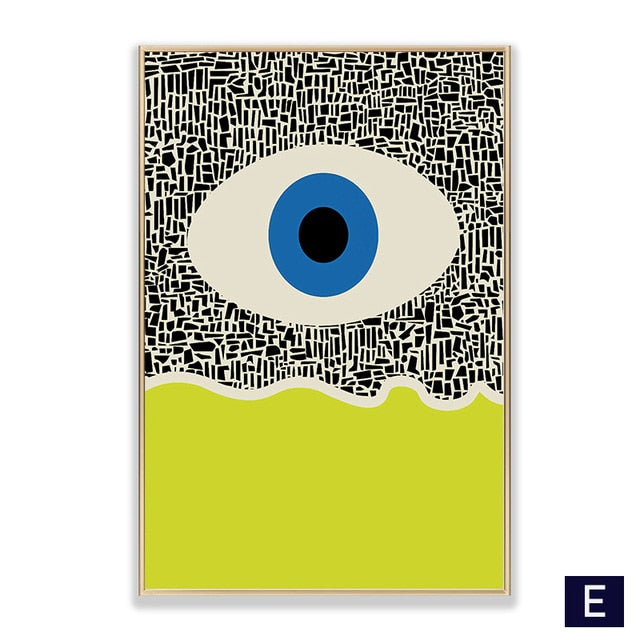 Colorful Hypnotic Eye Canvas