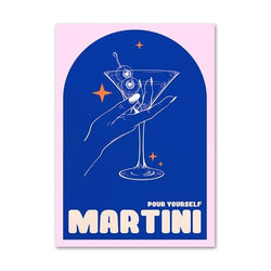 Cocktails Canvas Prints In Pastel (+ more styles)