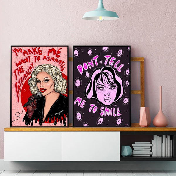 Don't Tell Me To Smile Canvas Print