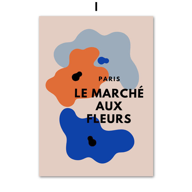 Muted Color Retro French Canvas Prints (+ more styles)