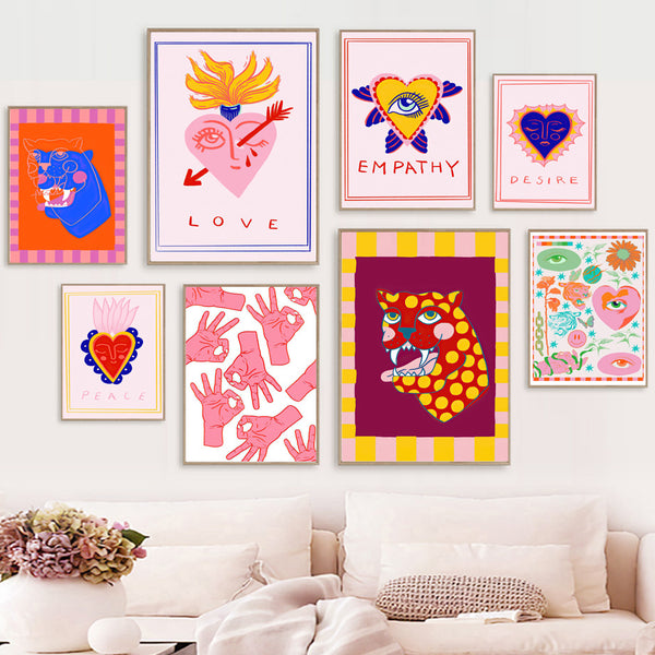 Bright Expressive Canvas Prints  (+ more styles)