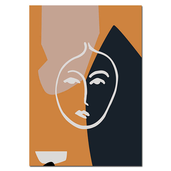 Minimalist Style Colorful People Canvas - 3